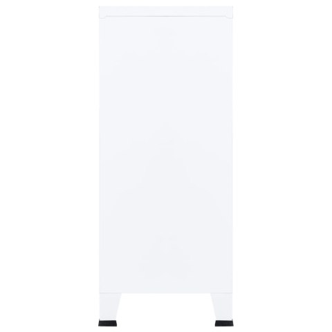 INDUSTRIALNA SZAFKA BIAŁA 90X40X100CM STALOWA