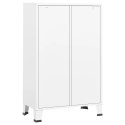 SZAFA W STYLU INDUSTRIALNYM BIAŁA 67X35X107CM STAL