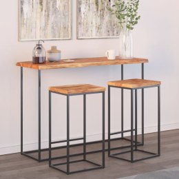 BLAT DO STOŁU 140X40X2,5CM DREWNO AKACJOWE NATURALNA KRAWĘDŹ