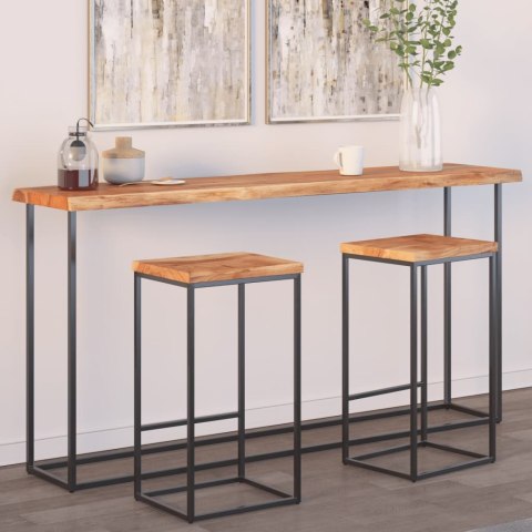 BLAT DO STOŁU 180X40X2,5CM DREWNO AKACJOWE NATURALNA KRAWĘDŹ