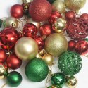 VidaXL Zestaw Bombek Choinkowych 61 pcs Wielokolorowe