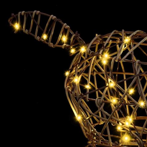 3D RENIFER CIEPŁA BIEL 128CM RATTAN