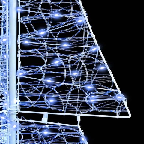 CHOINKA Z 240 DIODAMI LED ZIMNA BIAŁA 180CM AKRYL