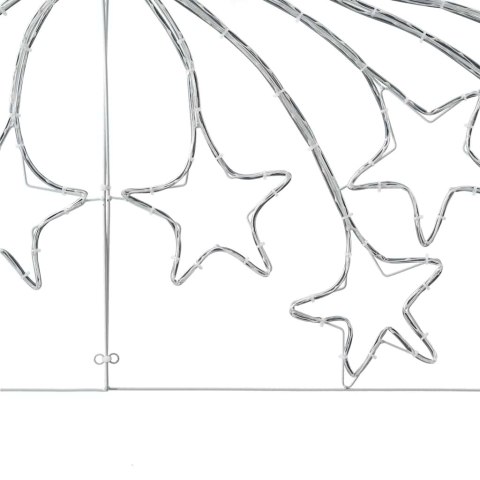 GWIAZDA BOŻONARODZENIOWA WIELOKOLOROWE 180X 57CM PVC