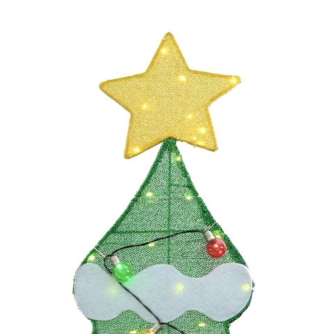 OŚWIETLONA CHOINKA Z 3 PUDEŁKAMI NA PREZENTY 2D W CIEPŁEJ BIELI