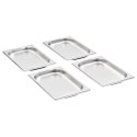 POJEMNIKI GASTRONOMICZNE 12 SZT. GN 1/4 20MM STAL NIERDZEWNA