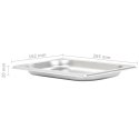 POJEMNIKI GASTRONOMICZNE 12 SZT. GN 1/4 20MM STAL NIERDZEWNA