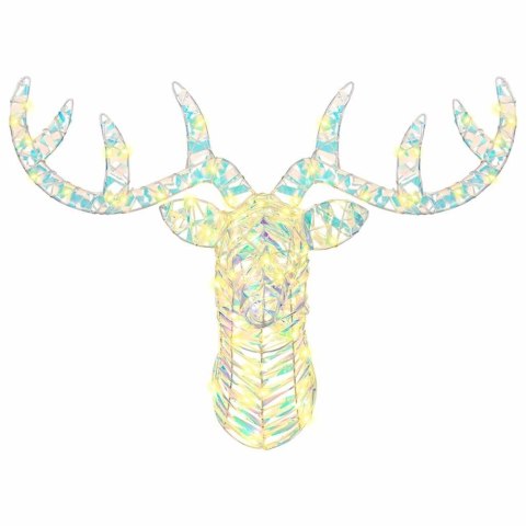 VidaXL Renifer ciągnący sanie Ciepła biel 60 cm PET