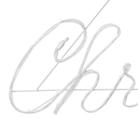 ZNAK ŚWIĄTECZNY CZERWONY 99X55X13CM ŻELAZO