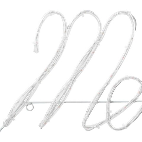 ZNAK ŚWIĄTECZNY CZERWONY 99X55X13CM ŻELAZO