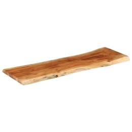 BLAT DO STOŁU 140X40X3,8CM DREWNO AKACJOWE NATURALNA KRAWĘDŹ