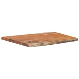 BLAT DO STOŁU 70X60X2,5CM DREWNO AKACJOWE NATURALNA KRAWĘDŹ