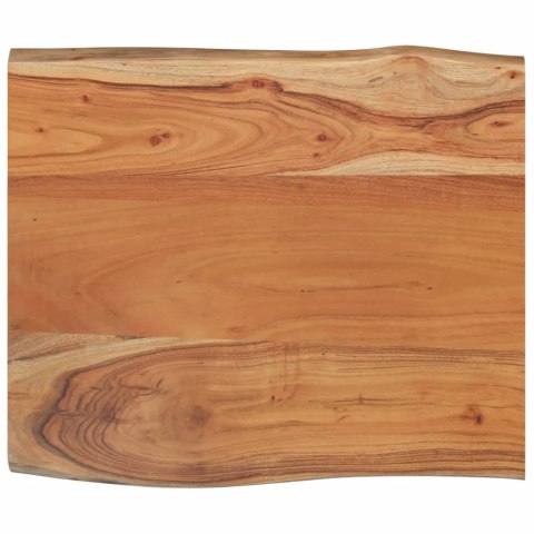 BLAT DO STOŁU 70X60X2,5CM DREWNO AKACJOWE NATURALNA KRAWĘDŹ