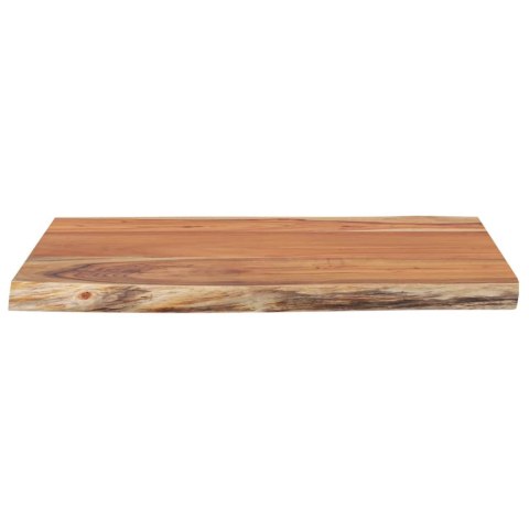 BLAT DO STOŁU 70X60X2,5CM DREWNO AKACJOWE NATURALNA KRAWĘDŹ