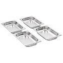 POJEMNIKI GASTRONOMICZNE 12 SZT. GN 1/4 40MM STAL NIERDZEWNA