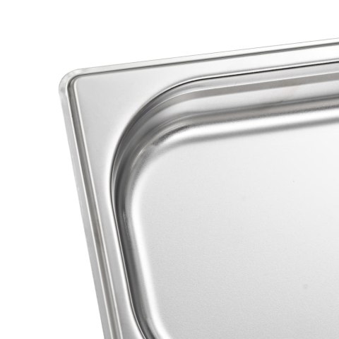 POJEMNIKI GASTRONOMICZNE 12 SZT. GN 1/4 40MM STAL NIERDZEWNA