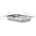 POJEMNIKI GASTRONOMICZNE 12 SZT. GN 1/4 40MM STAL NIERDZEWNA