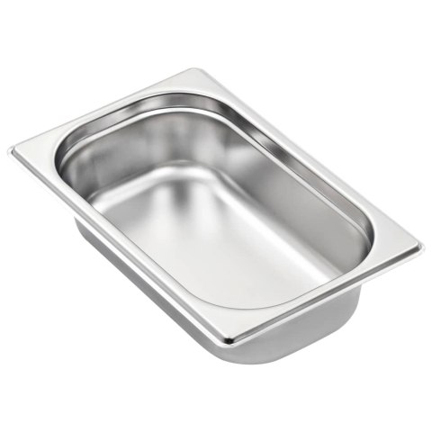 POJEMNIKI GASTRONOMICZNE 8 SZT. GN 1/4 65MM STAL NIERDZEWNA