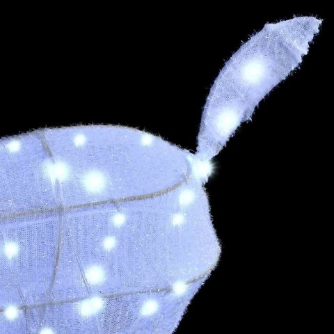 RODZINA RENIFERÓW 3 SZT. ZIMNA BIEL 68X26X127CM TKANINA