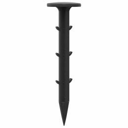 PLASTIKOWE KOŁKI 500 SZT. CZARNY 3X11CM Z TWORZYWA SZTUCZNEGO