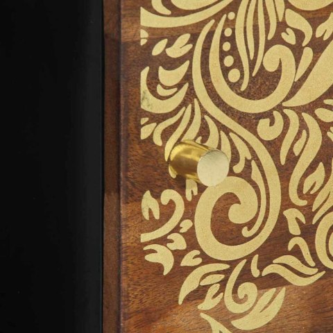 STOLIK KAWOWY MIODOWY BRĄZ 80X50X40CM LITE DREWNO MANGO