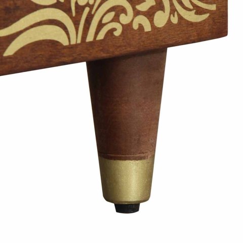 STOLIK KAWOWY MIODOWY BRĄZ 80X50X40CM LITE DREWNO MANGO