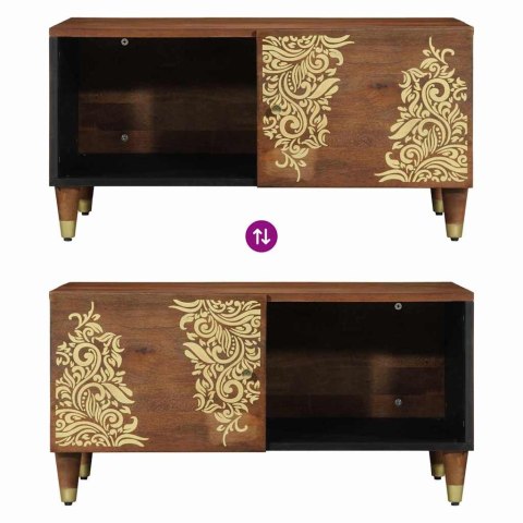 STOLIK KAWOWY MIODOWY BRĄZ 80X50X40CM LITE DREWNO MANGO