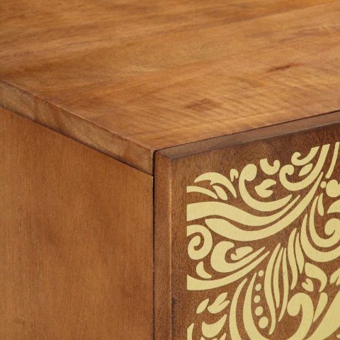 SZAFKA POD TELEWIZOR Z PÓŁKĄ BRĄZOWY 105X33.5X46CM