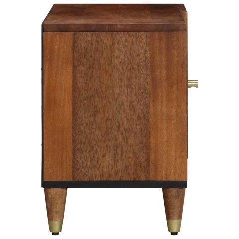 SZAFKA POD TELEWIZOR Z PÓŁKĄ BRĄZOWY 80X 31,5X 46CM