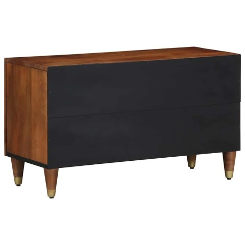 SZAFKA POD TELEWIZOR Z PÓŁKĄ BRĄZOWY 80X 31,5X 46CM