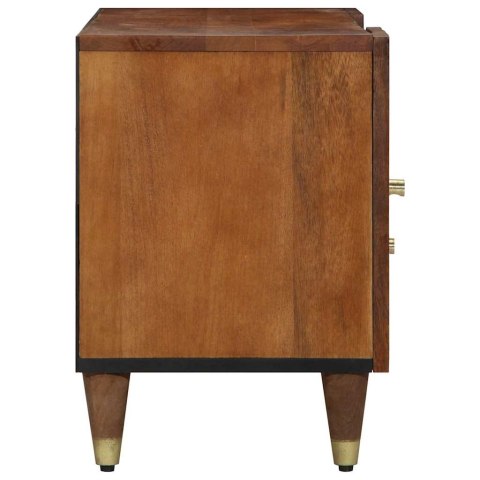 SZAFKA POD TELEWIZOR Z SZUFLADĄ BRĄZOWY 105X33.5X46CM