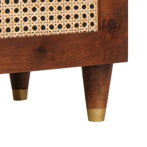 BUFET Z SZUFLADĄ Z PÓŁKĄ Z DRZWIAMI BRĄZOWY 38X33.5X160CM