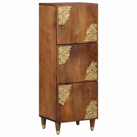 HIGHBOARD Z PÓŁKĄ BRĄZOWY 40X33.5X110CM LITE DREWNO MANGO
