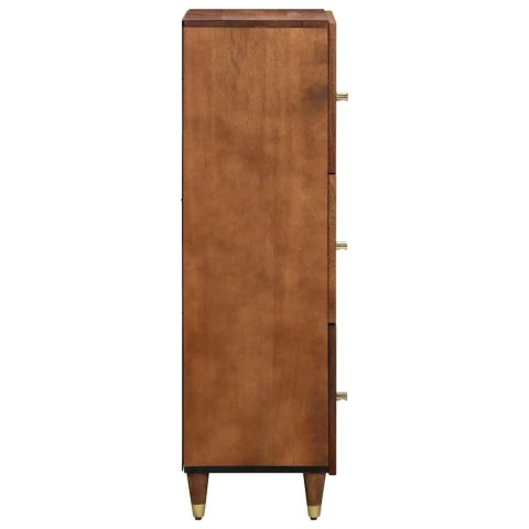 HIGHBOARD Z PÓŁKĄ BRĄZOWY 40X33.5X110CM LITE DREWNO MANGO