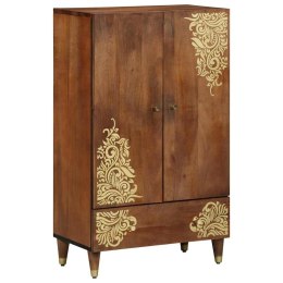 HIGHBOARD Z PÓŁKĄ BRĄZOWY 60X33.5X100CM LITE DREWNO MANGO