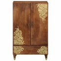 HIGHBOARD Z PÓŁKĄ BRĄZOWY 60X33.5X100CM LITE DREWNO MANGO