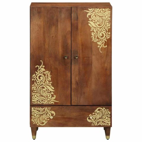 HIGHBOARD Z PÓŁKĄ BRĄZOWY 60X33.5X100CM LITE DREWNO MANGO