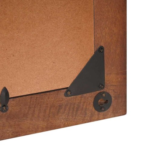 LUSTRO BRĄZOWY I SREBRNY 50X70CM LITE DREWNO MANGO SZKŁO