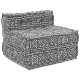 MODUŁOWA SOFA GEOMETRYCZNY JASNOSZARY 70X70X54CM TKANINA