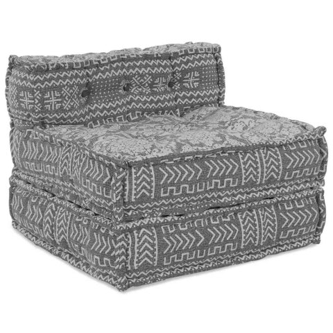 MODUŁOWA SOFA GEOMETRYCZNY JASNOSZARY 70X70X54CM TKANINA