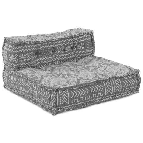 MODUŁOWA SOFA GEOMETRYCZNY JASNOSZARY 70X70X54CM TKANINA