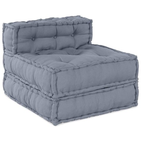 MODUŁOWA SOFA SZARY 70X70X54CM TKANINA