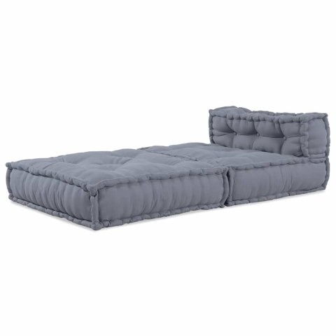 MODUŁOWA SOFA SZARY 70X70X54CM TKANINA