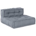 MODUŁOWA SOFA SZARY 70X70X54CM TKANINA