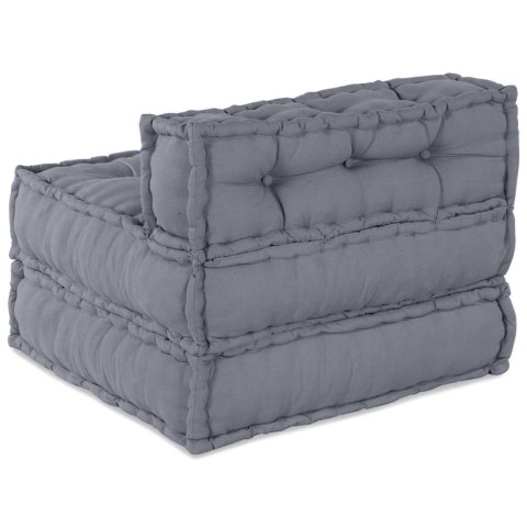 MODUŁOWA SOFA SZARY 70X70X54CM TKANINA