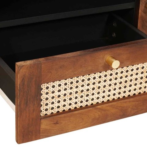 SZAFKI I REGAŁY NA MEDIA Z SZUFLADĄ BRĄZOWY 105X33.5X46CM