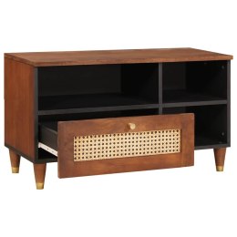 SZAFKI I REGAŁY NA MEDIA Z SZUFLADĄ BRĄZOWY 80X 33.5X 46CM