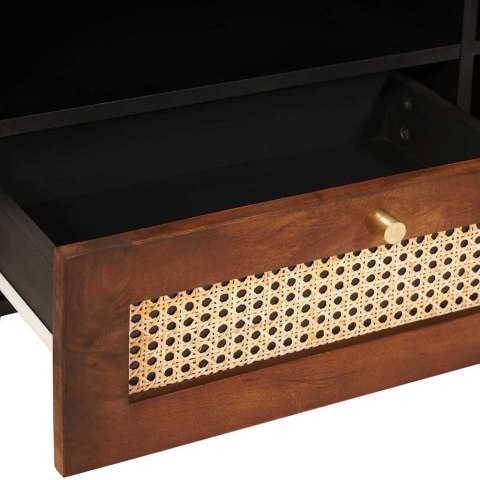 SZAFKI I REGAŁY NA MEDIA Z SZUFLADĄ BRĄZOWY 80X 33.5X 46CM