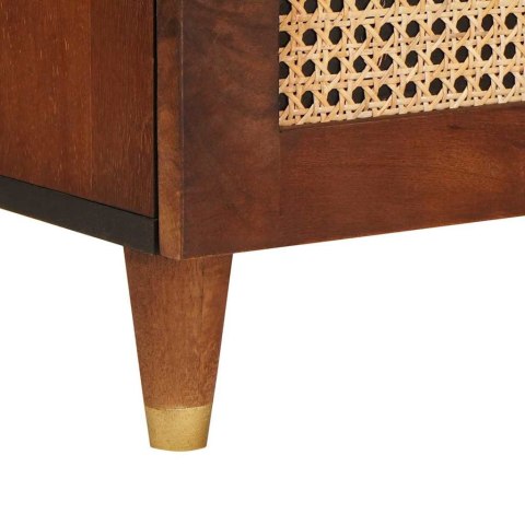 SZAFKI I REGAŁY NA MEDIA Z SZUFLADĄ BRĄZOWY 80X 33.5X 46CM