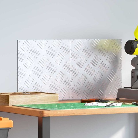 PŁYTKI W SZACHOWNICĘ 2 SZT. SREBRNY 30X30CM ALUMINIUM